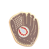 Baseball Glove Color Lapel Pin