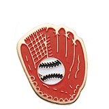 Softball Glove Color Lapel Pin