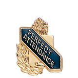 Academic Perfect Attendance Lapel Pin