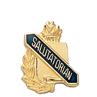 Academic Salutatorian Lapel Pin