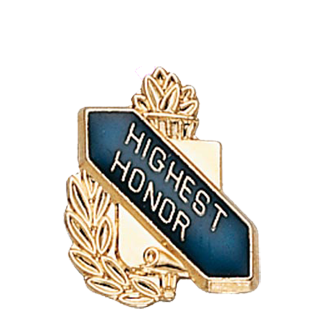 Academic Highest Honor Lapel Pin