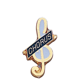 Academic Music Note Chorus Lapel Pin