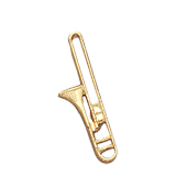 Trombone Music Lapel Pin