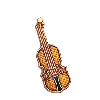 Music Violin Lapel Pin