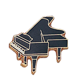 Music Piano Lapel Pin