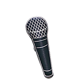 Music Microphone Lapel Pin