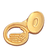 Sousaphone Music Lapel Pin