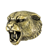 Golden Brass Panther Mascot Pin