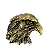 Golden Brass Eagle Mascot Pin