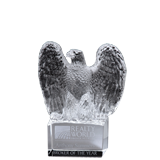 Carved Crystal Eagle Award