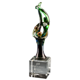 Colorful Crystal Teamwork Art Award