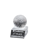 Crystal Desktop Golfball Award