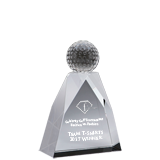 Crystal Golfball Cutout Award