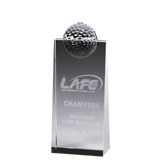 Crystal Golfball Wedge Award