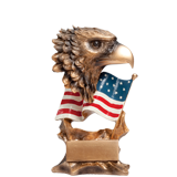 Patriotic Golden Eagle Trophy - 7.5