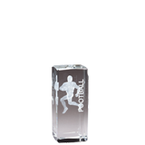 Male Football Crystal 3D Sport Cube - 4.5