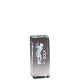 Female Golf Crystal 3D Sport Cube - 4.5