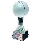 Crystal Basketball Trophy - 10