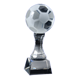 Crystal Soccer Ball Trophy - 10