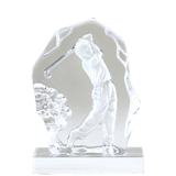 Golf Drive Crystal Trophy - 6.75