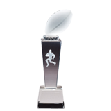 Male Football 3D Crystal Sport Award - 9