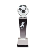 Male Soccer 3D Crystal Sport Award - 9
