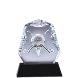3D Crystal Golf Carved Image Award - 5