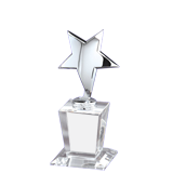 Crystal Silver Star Award - 7.5