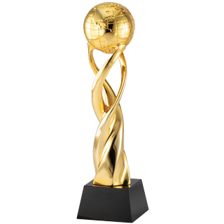 Gold Spiral Globe Award - 13