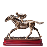 Bronze Horse Racing Trophy - 9.5