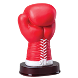 Red Boxing Victory Glove Trophy - 9.5
