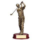 Bronze Male Golf Drive Trophy - 9.75