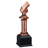 Referee Whistle Pillar Trophy - 10.5