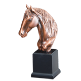Bronze Horse Head Trophy - 12