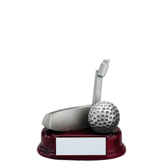 Silver Golf Club Putter Trophy - 5.5