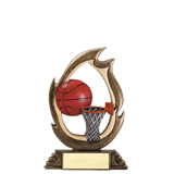 Basketball Golden Flame Trophy - 6