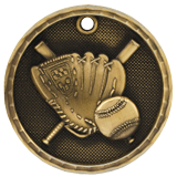 3D Baseball Medal - 2