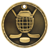 3D Hockey Medal - 2