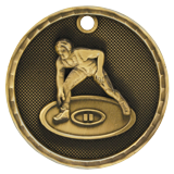 3D Wrestling Medal - 2