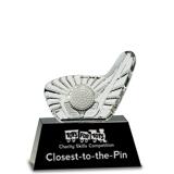Golf Club Crystal Award - 6