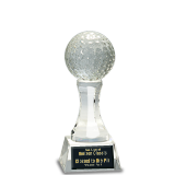 Crystal Golf Ball on Tee Award - 6