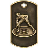 3D Wrestling Dogtag Medal - 2