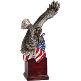 Hand Painted Patriotic Eagle I - 10