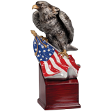 Hand Painted Patriotic Eagle III - 9