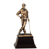 Bronze Male Golf Resin Trophy - 9