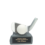 Golf Club Resin Trophy - 4.25