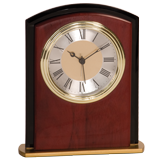 Mahogany Flat Arched Desk Clock - 6.5