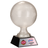 Winners Glass Basketball Trophy - 7.5