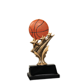 Basketball Tri Star Trophy - 5.5