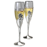 Wedding Hearts Toasting Glasses - 10